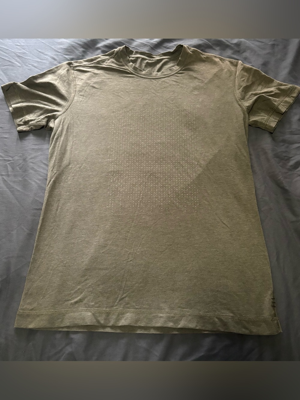 Lululemon Olive Green Crew Tee size medium